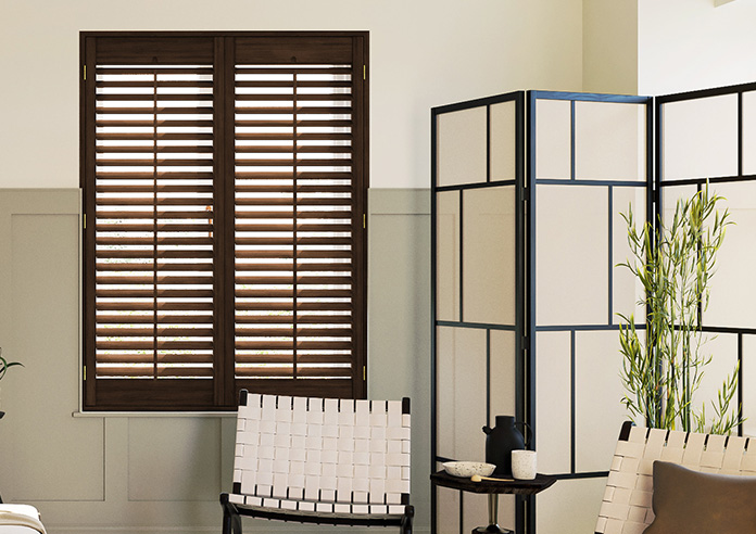 Kensington, Antique Walnut - Full Height Plantation Shutter - Image 3